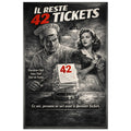 42 Tickets vintage wall art poster