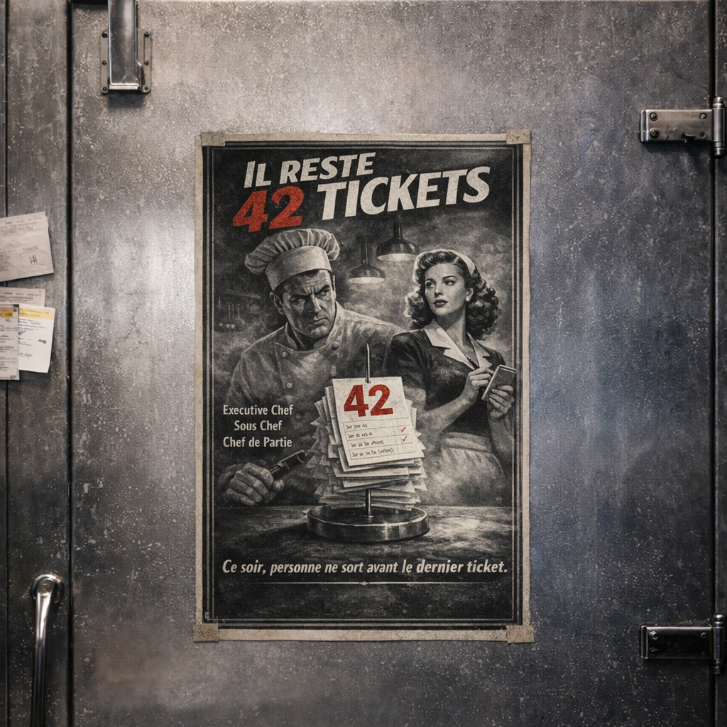 42 Tickets vintage wall art poster