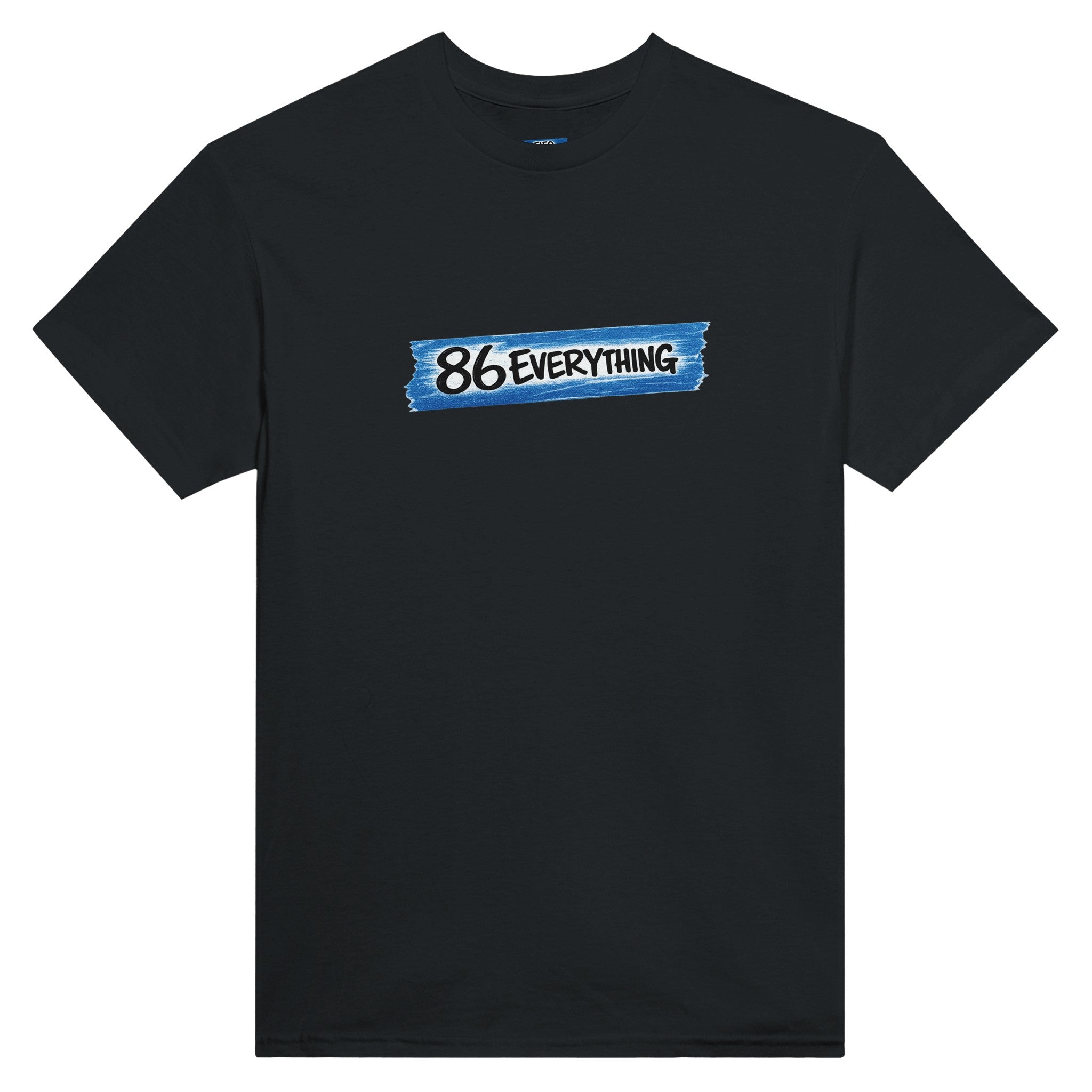 86 Everything – FIFO Collective Blue Tape Tee (Black)