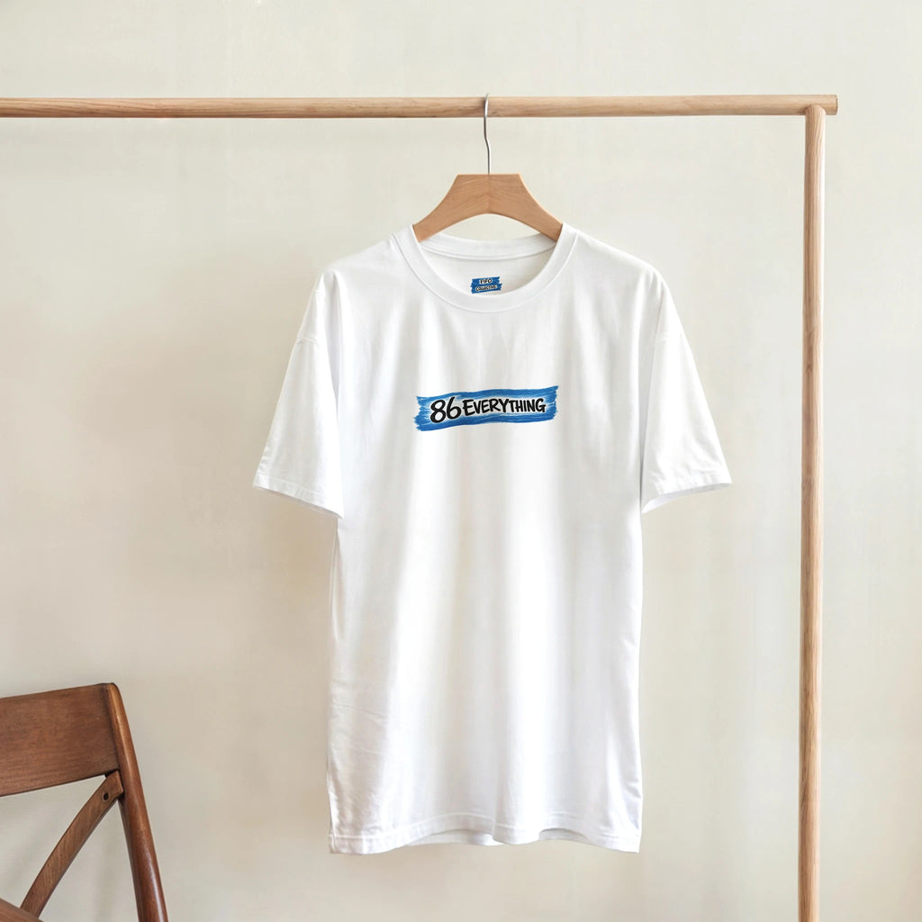FIFO Collective 86 Everything blue tape logo streetwear t-shirt