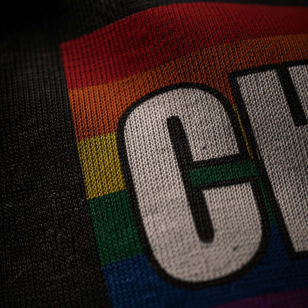 Chef Pride Flag Tank Top close up 