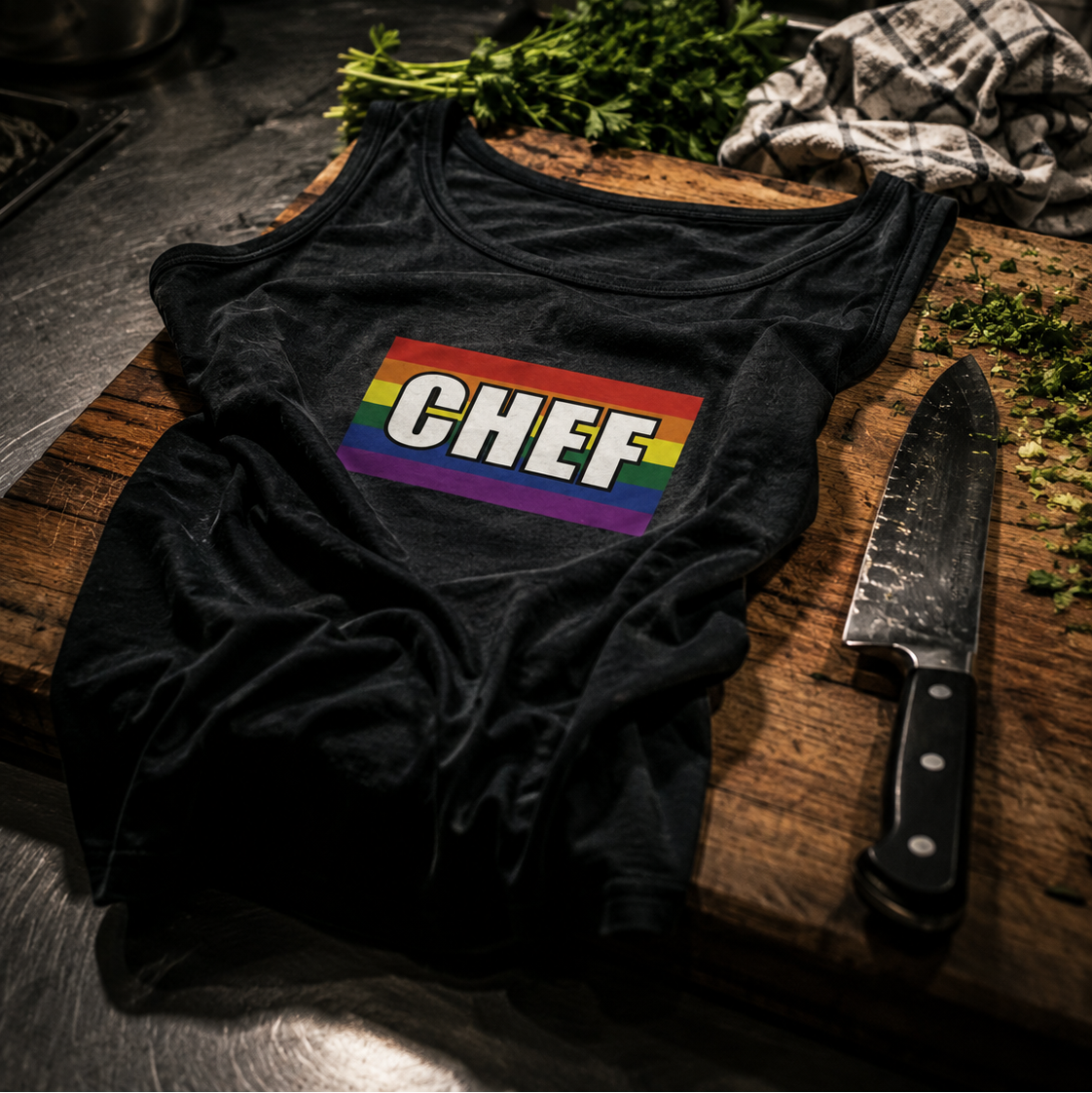 Chef Pride Flag Tank Top