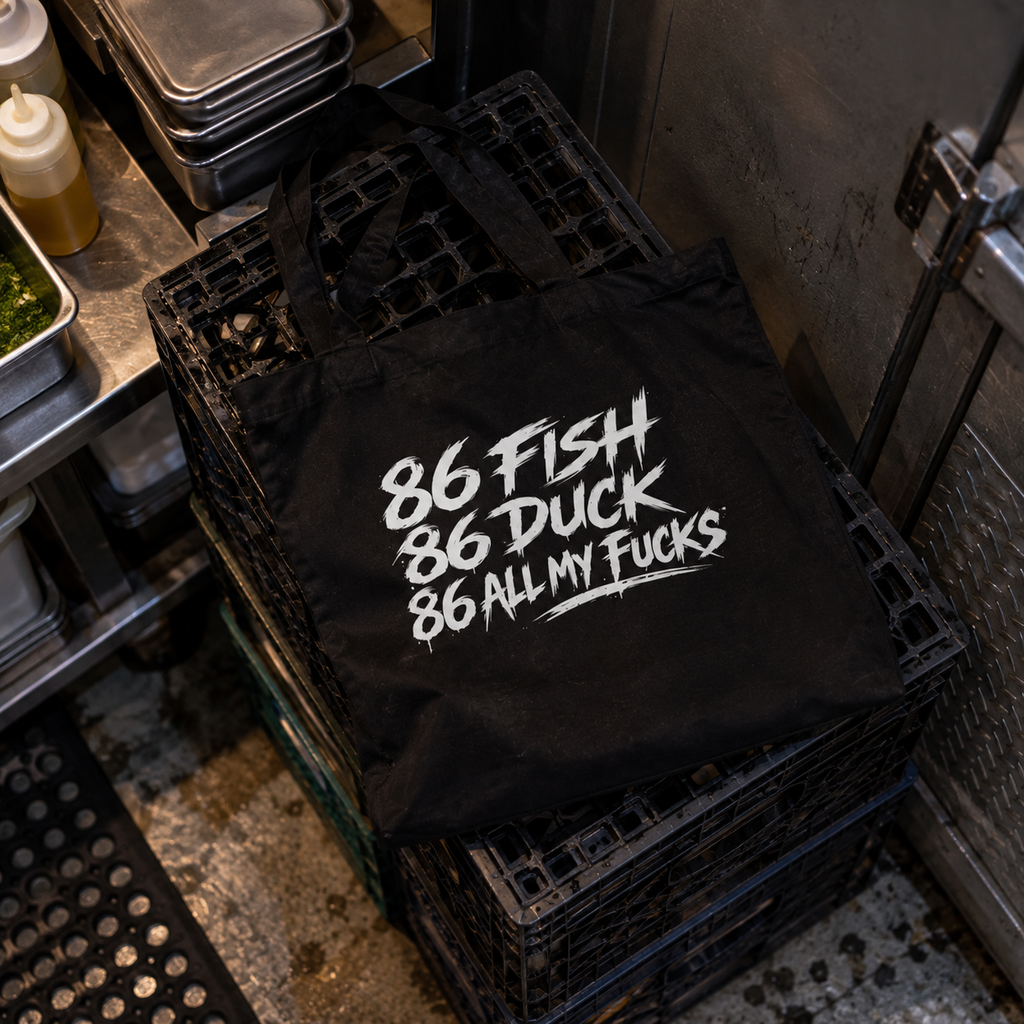 86 All My Fucks Tote Bag – Funny Chef Kitchen Tote Bag