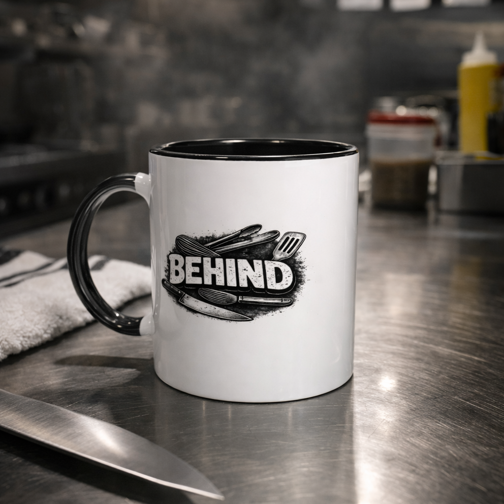 Hot Behind cup coffee mug for chefs and bartenders