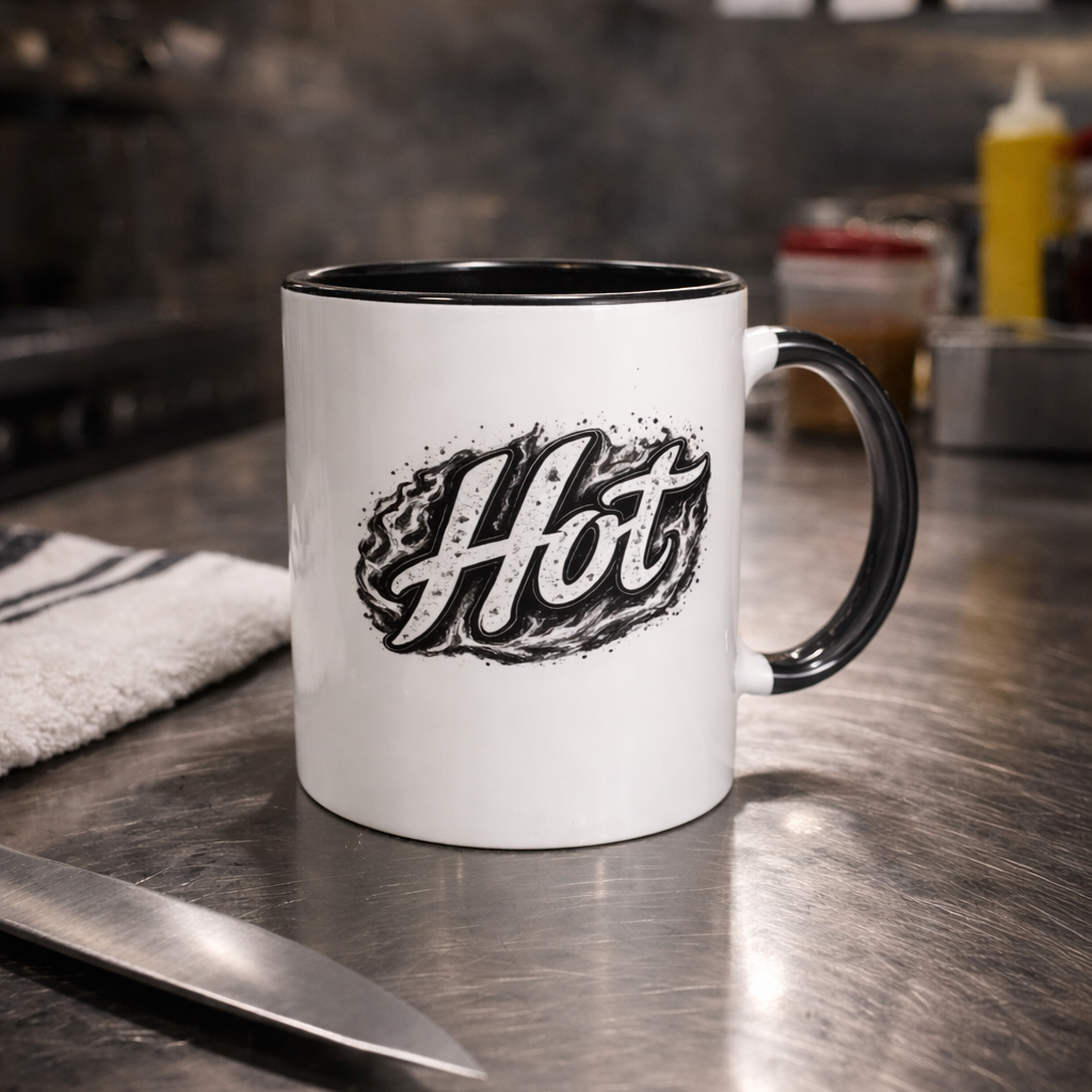 Hot Behind cup coffee mug for chefs and bartenders