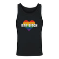 LGBTQ bartender bar bitch  rainbow heart  tank top front mock up
