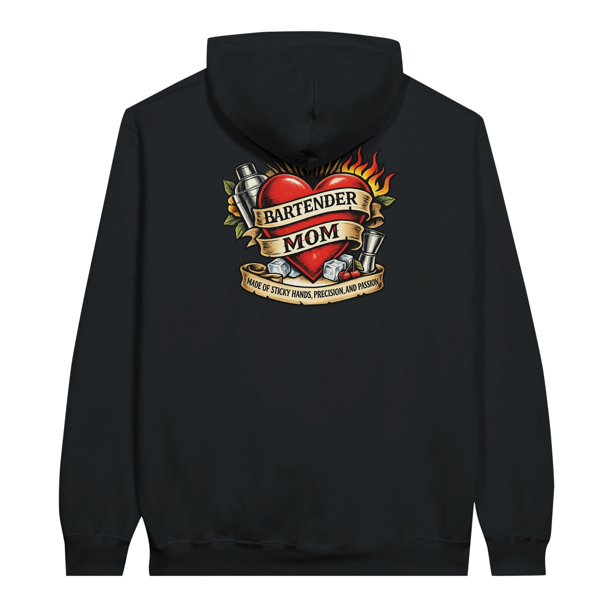 Bartender mom hoodie sticky hands precision passion service industry sweatshirt FIFO Collective