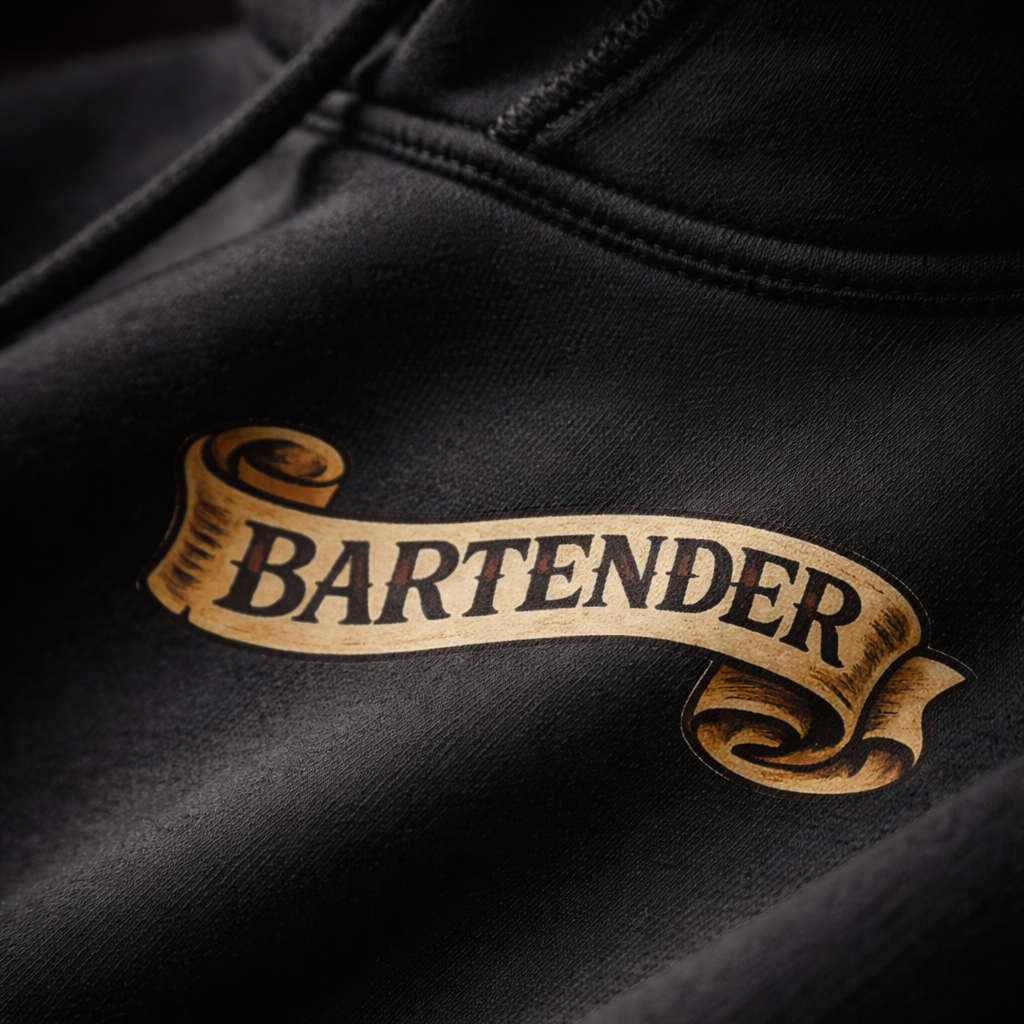 Bartender mom hoodie sticky hands precision passion service industry sweatshirt FIFO Collective
