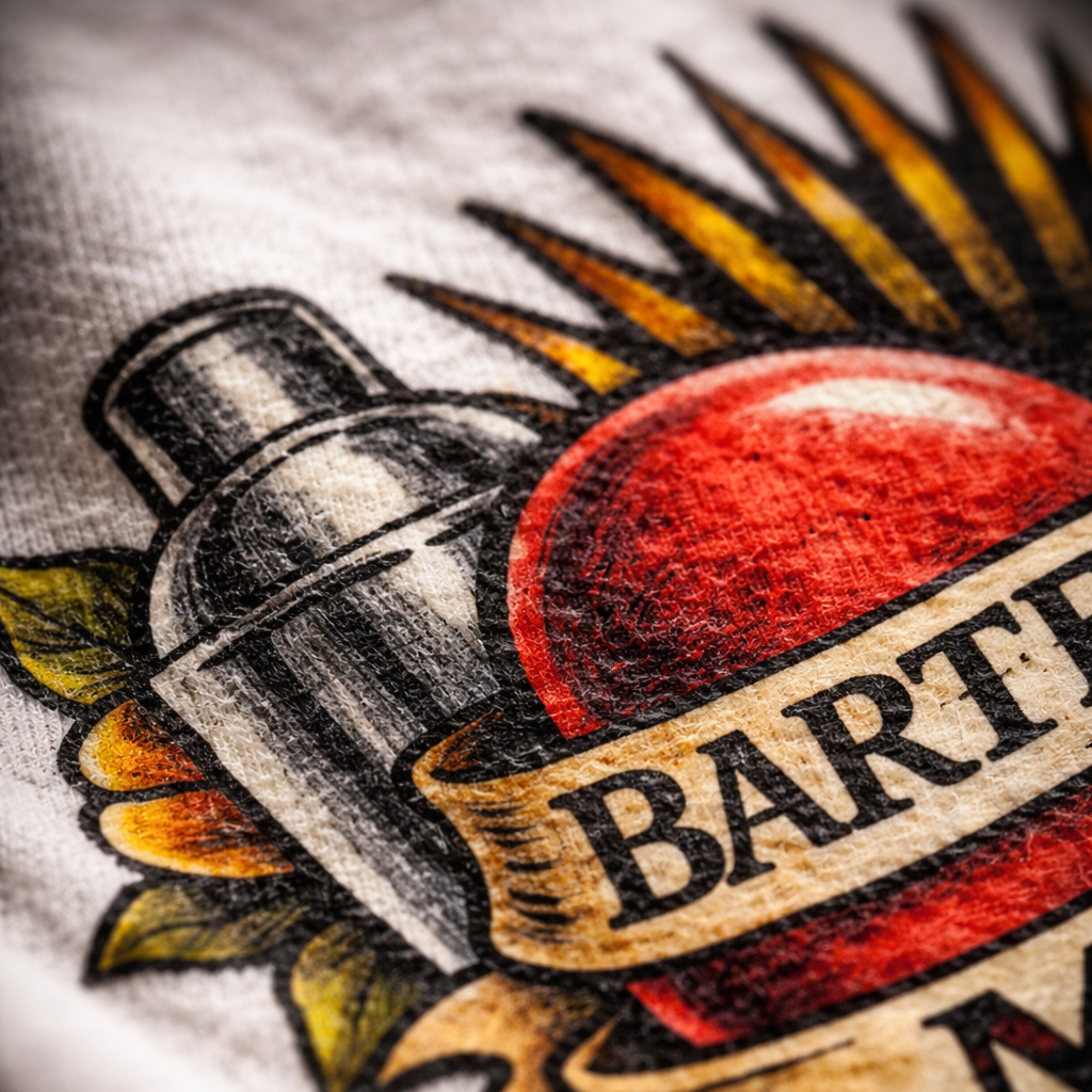 Bartender mom ringer t-shirt made of cuts burns passion kitchen tattoo style tee