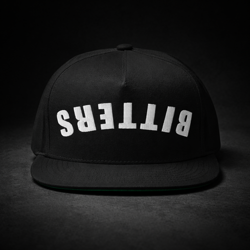 Bitters snapback hat bartender flat bill cocktail cap