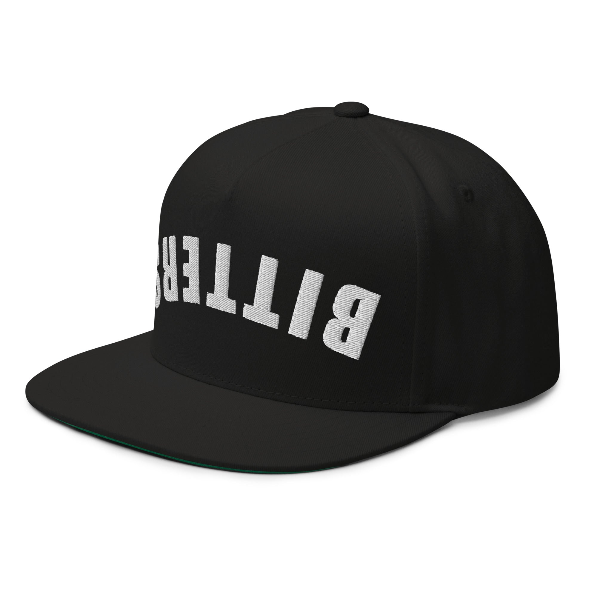 Bitters snapback hat bartender flat bill cocktail cap