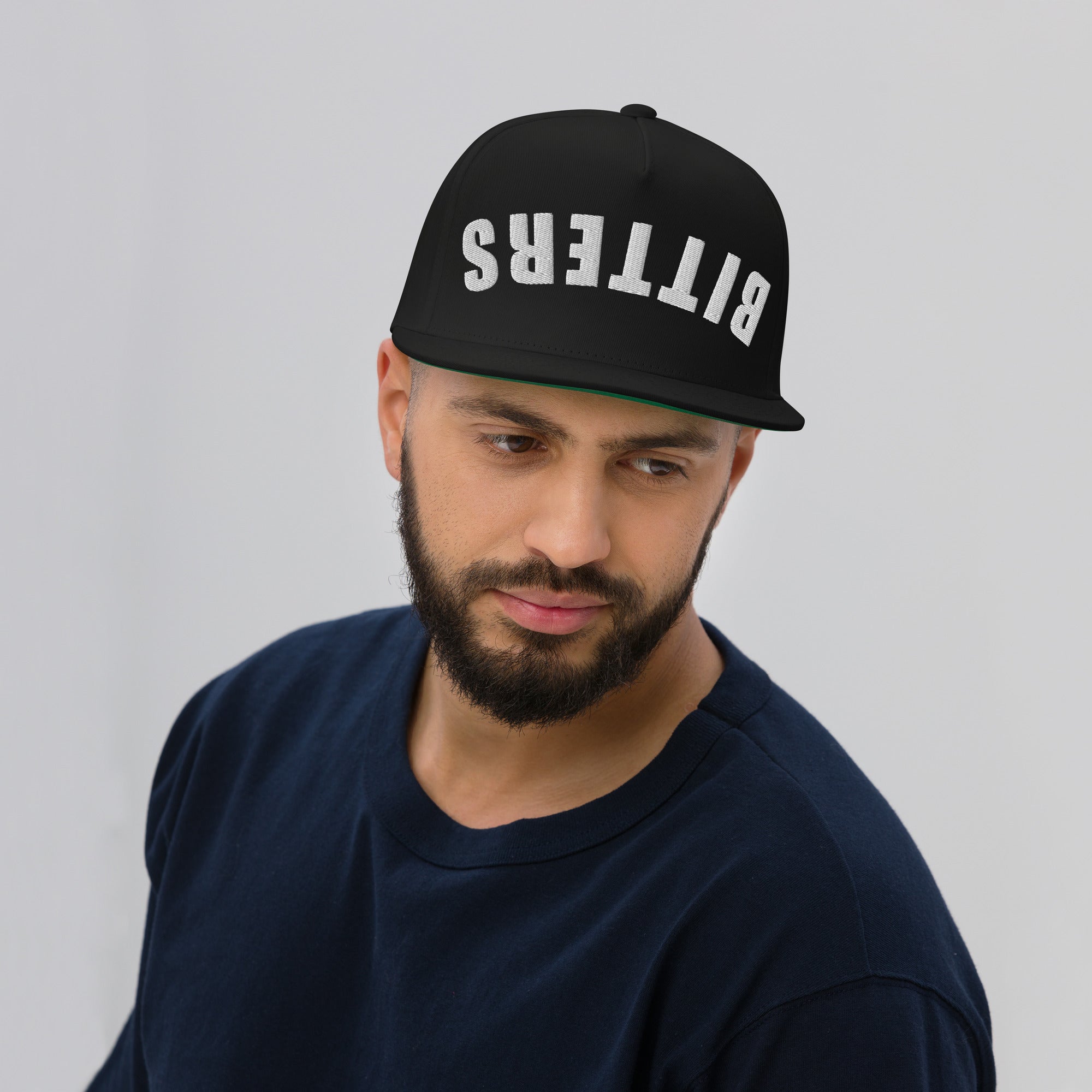 Bitters snapback hat bartender flat bill cocktail cap