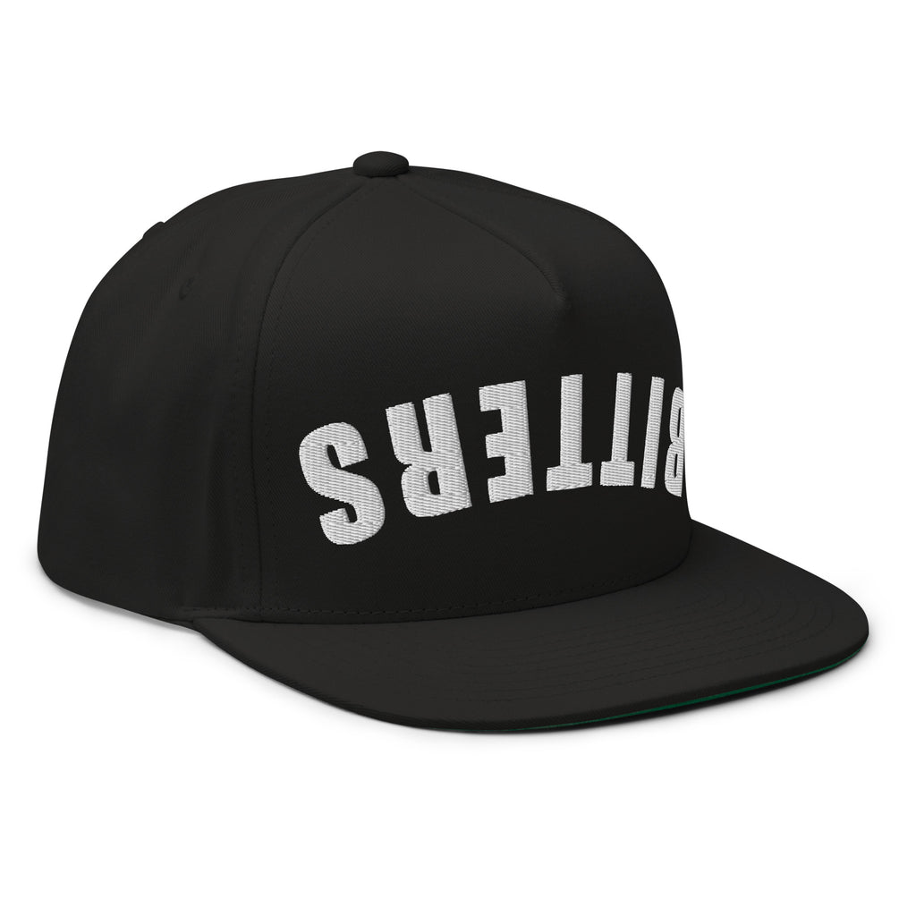 Bitters snapback hat bartender flat bill cocktail cap