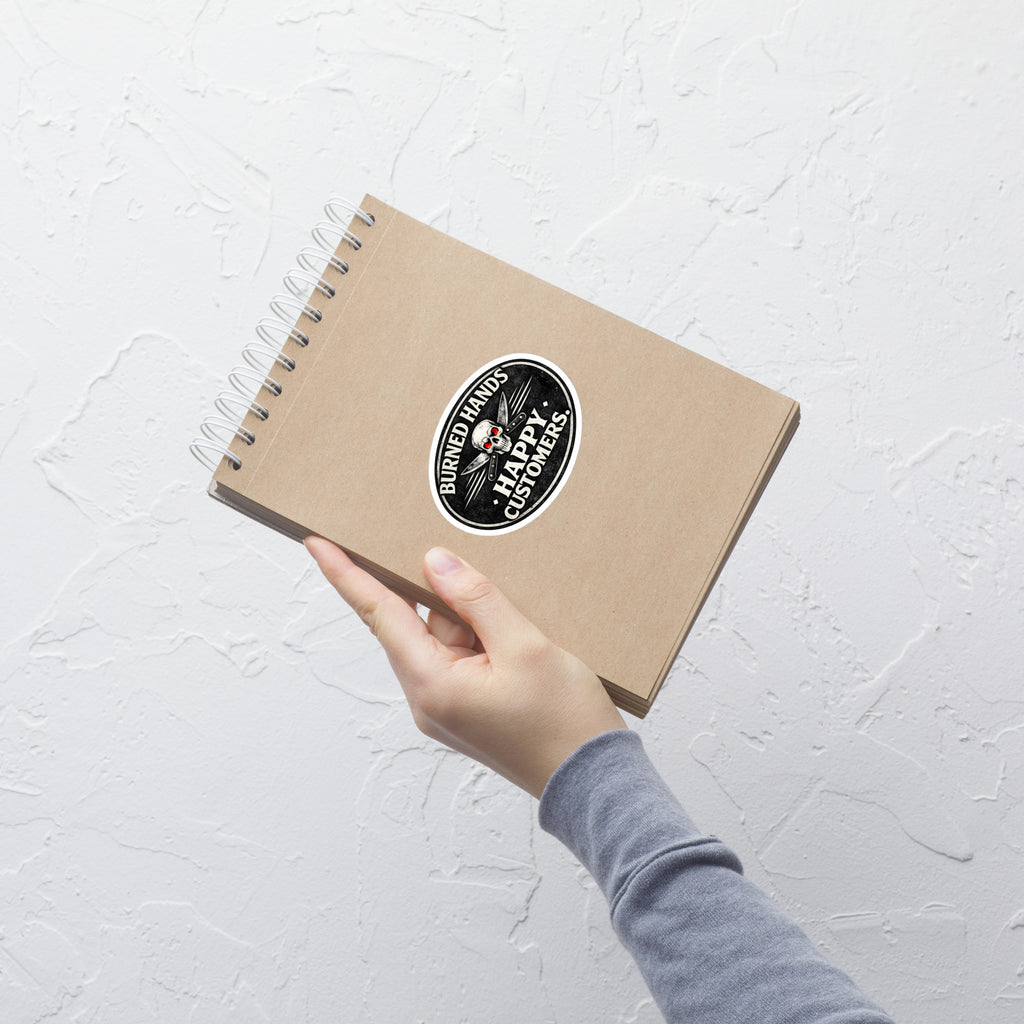 Burned Hands sticker for Chefs and Line Cooks