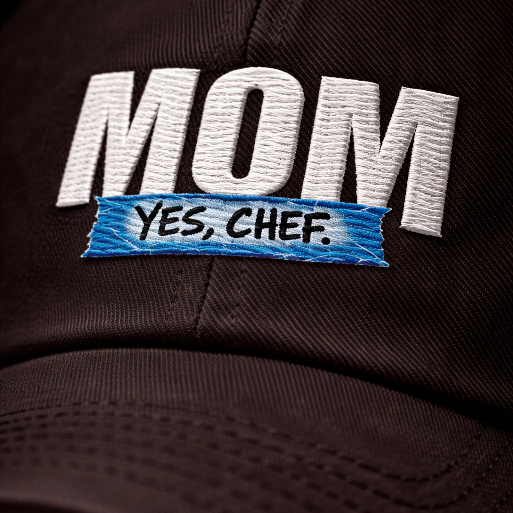 Chef mom dad hat yes chef embroidered kitchen cap funny cooking mom hat