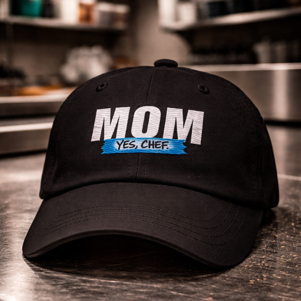 Chef mom dad hat yes chef embroidered kitchen cap funny cooking mom hat
