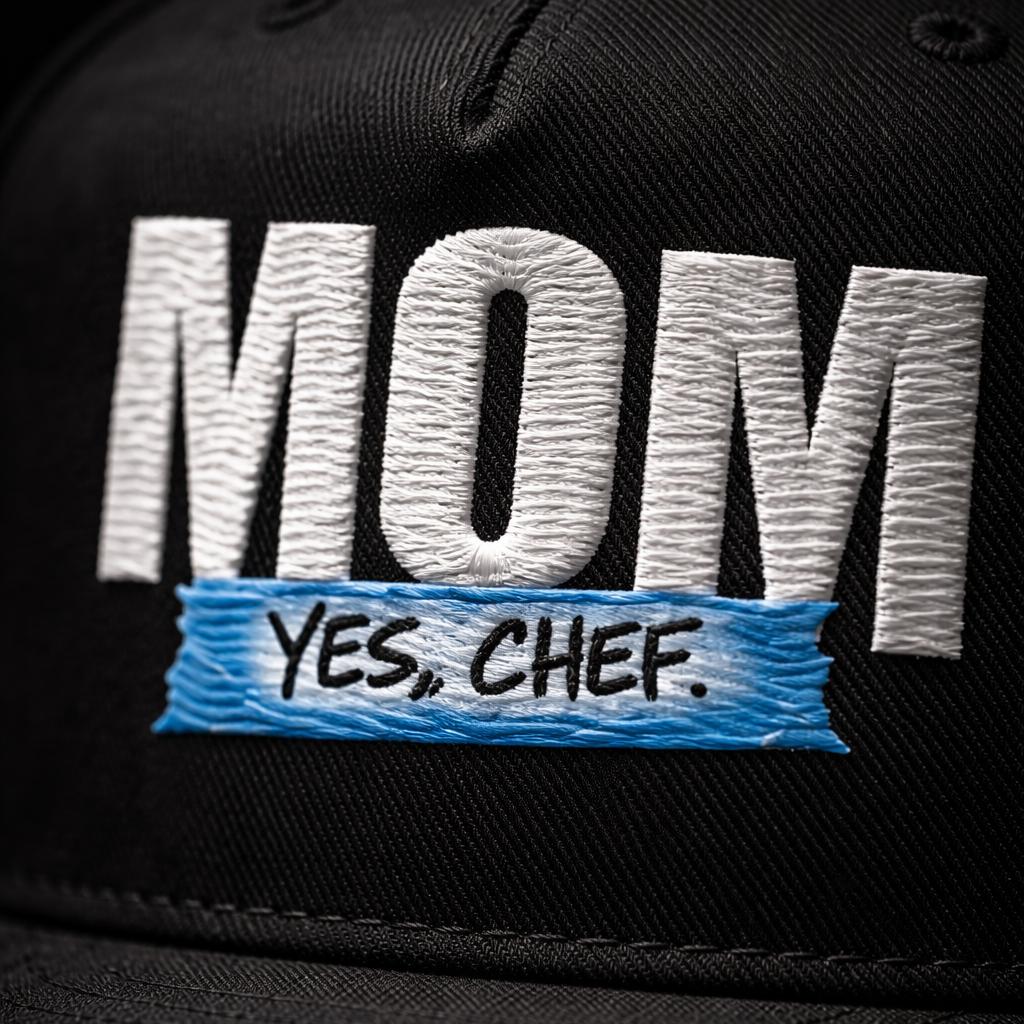 Chef mom snapback hat yes chef embroidered kitchen streetwear cap