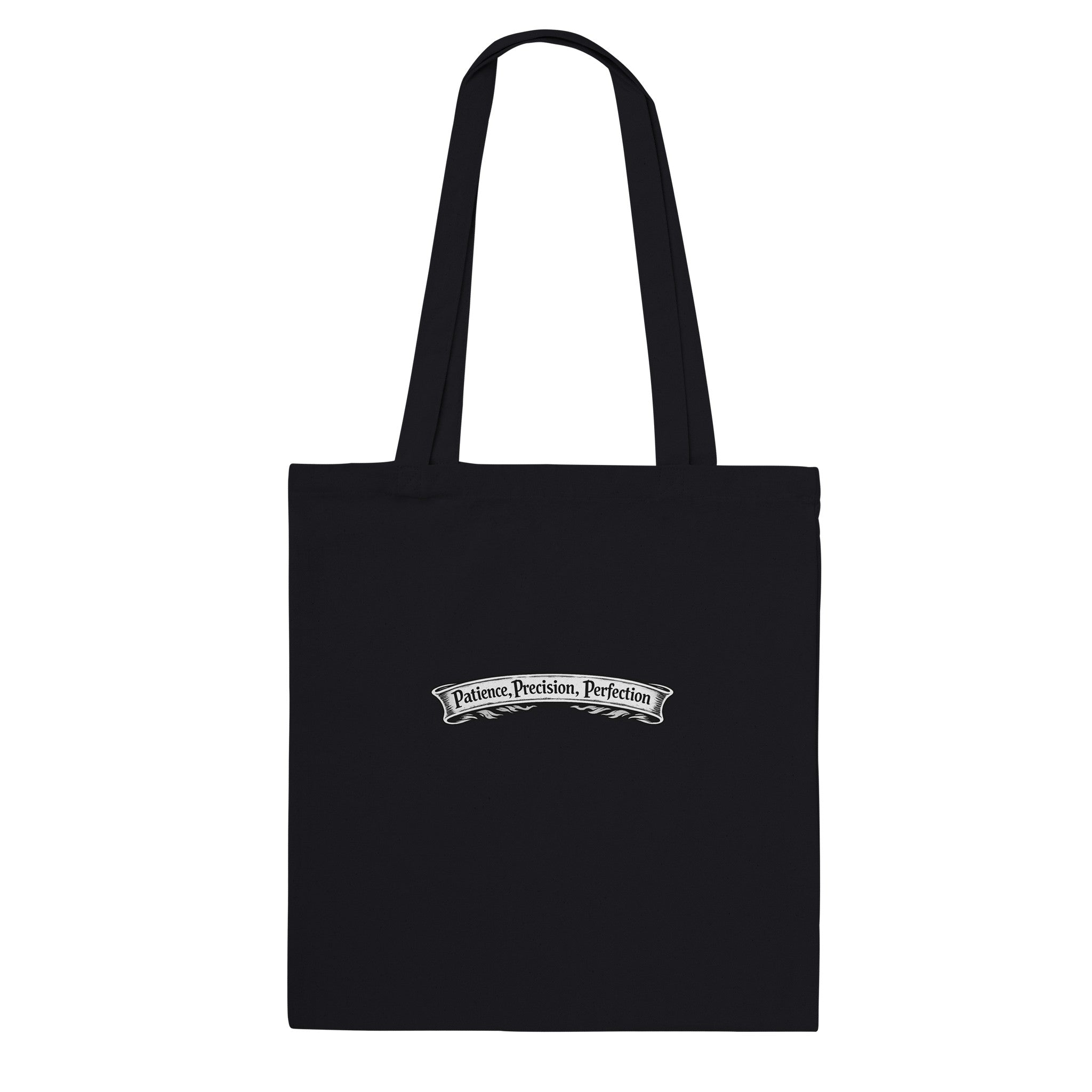 Chef skull tote bag patience precision perfection cotton carryall