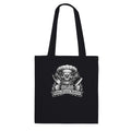 Chef skull tote bag patience precision perfection cotton carryall
