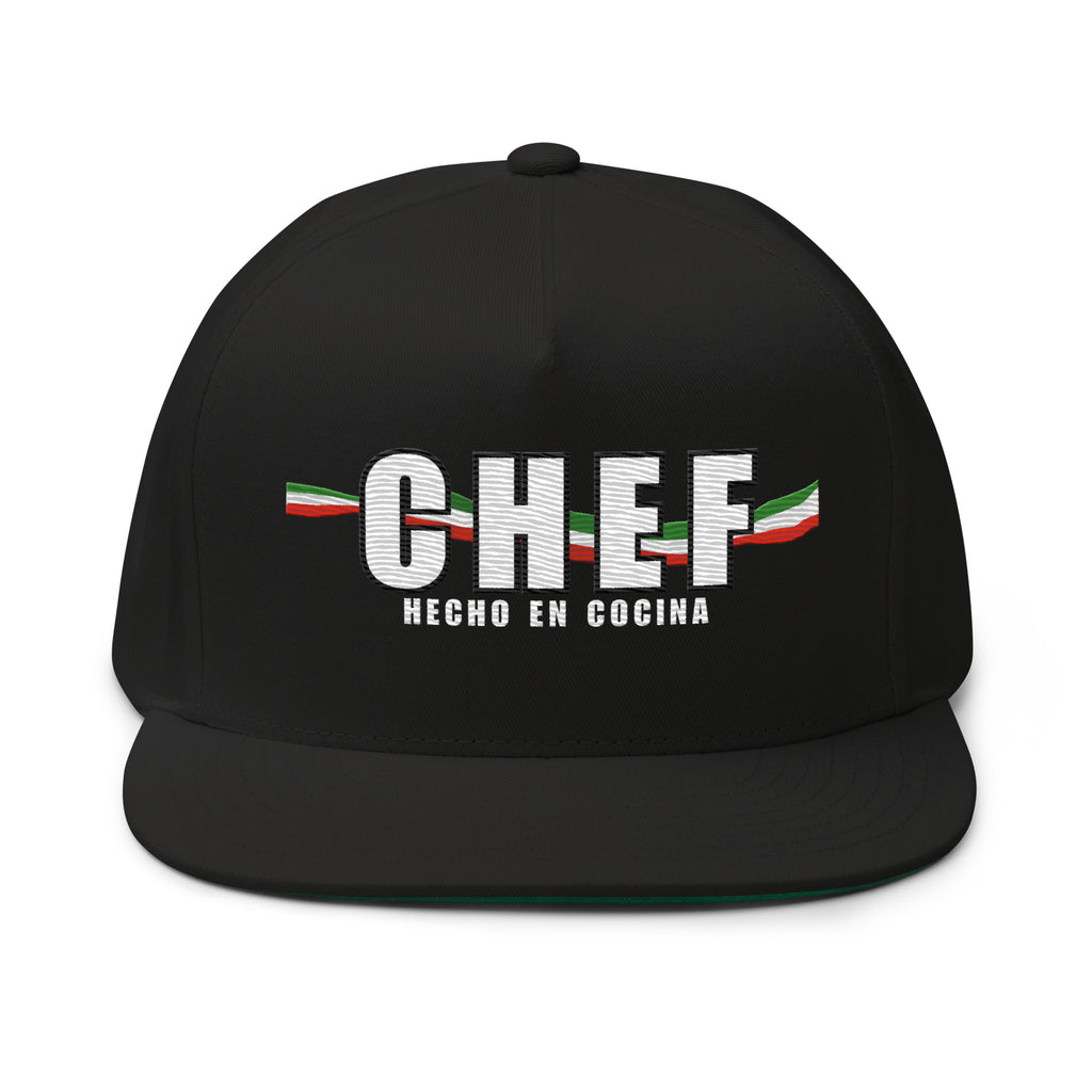 Chef snapback hat Mexican kitchen culture flat bill cap