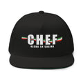 Chef snapback hat Mexican kitchen culture flat bill cap