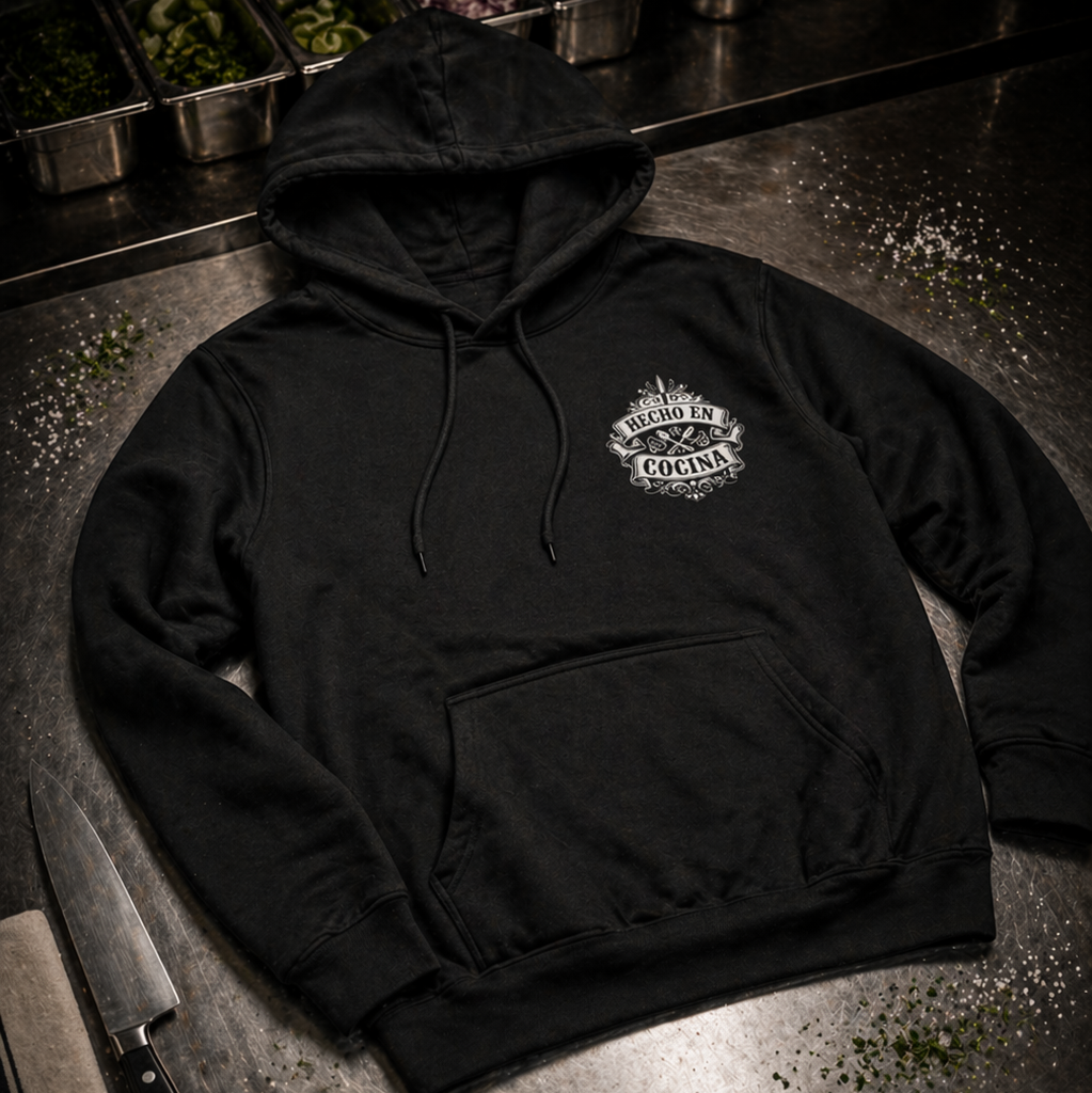 Chef sugar skull hoodie Mexican kitchen culture streetwear pullover