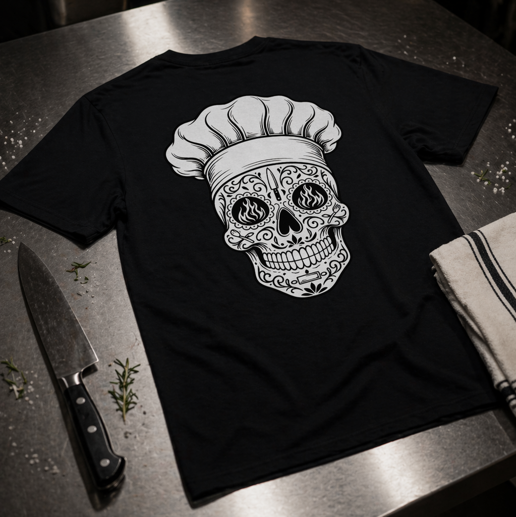 Chef streetwear t-shirt back graphic design