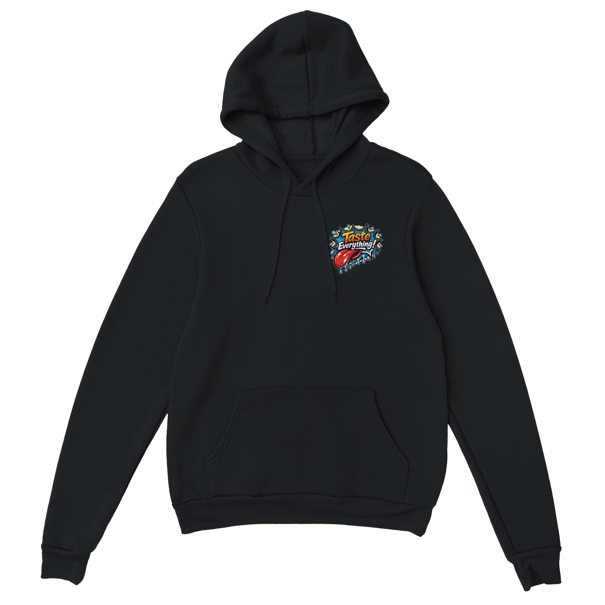 Taste everything pop art tongue chef graphic hoodie food art streetwear pullover