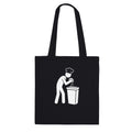 Chef trash icon tote bag kitchen culture BOH humor cotton tote FIFO Collective