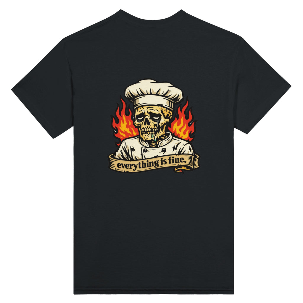 Everything is fine tattoo style shirt sarcastic graphic tee meme design