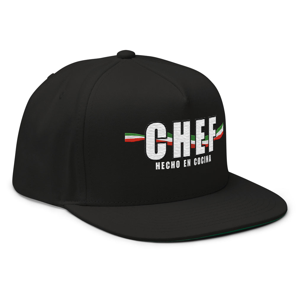 Chef snapback hat Mexican kitchen culture flat bill cap