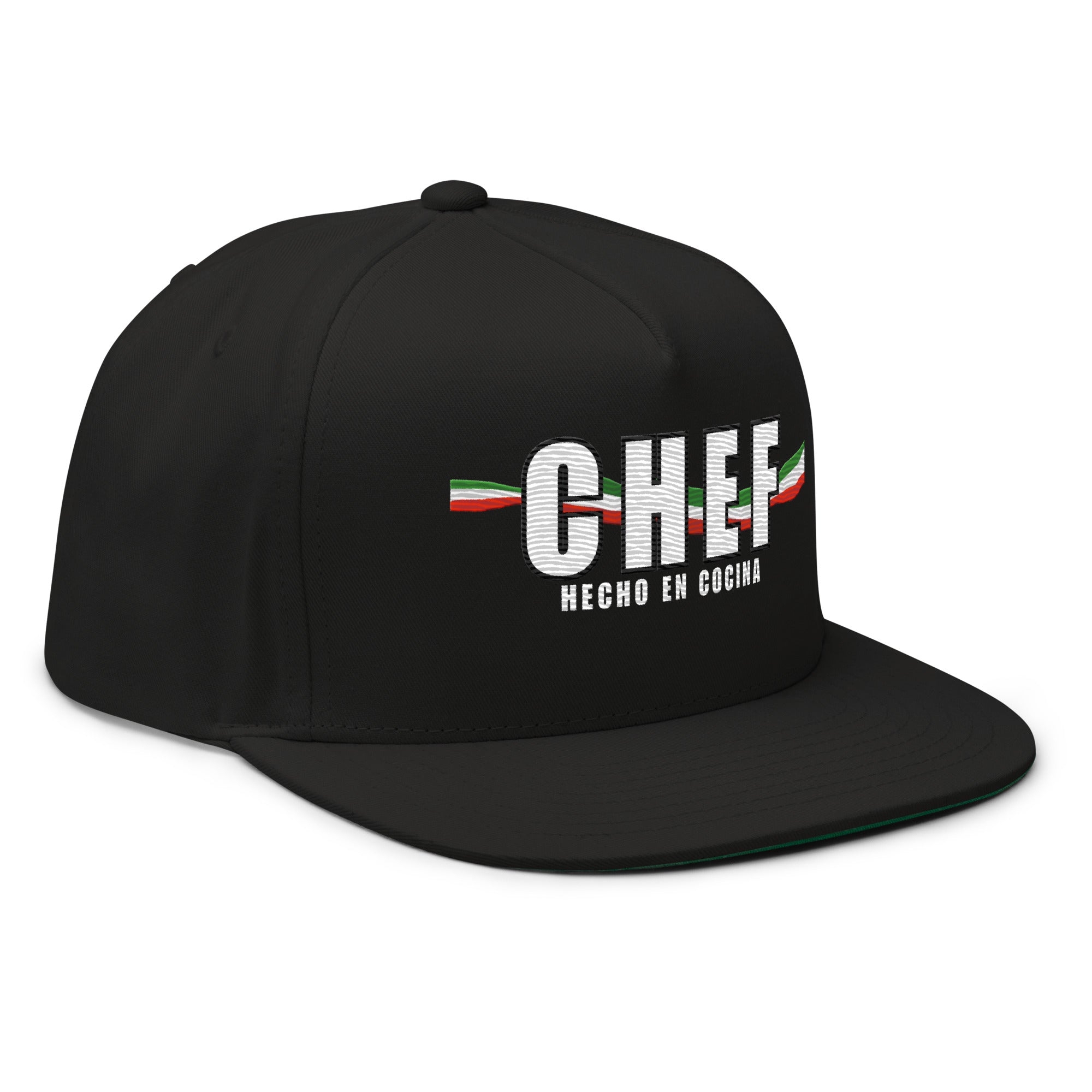 Chef snapback hat Mexican kitchen culture flat bill cap