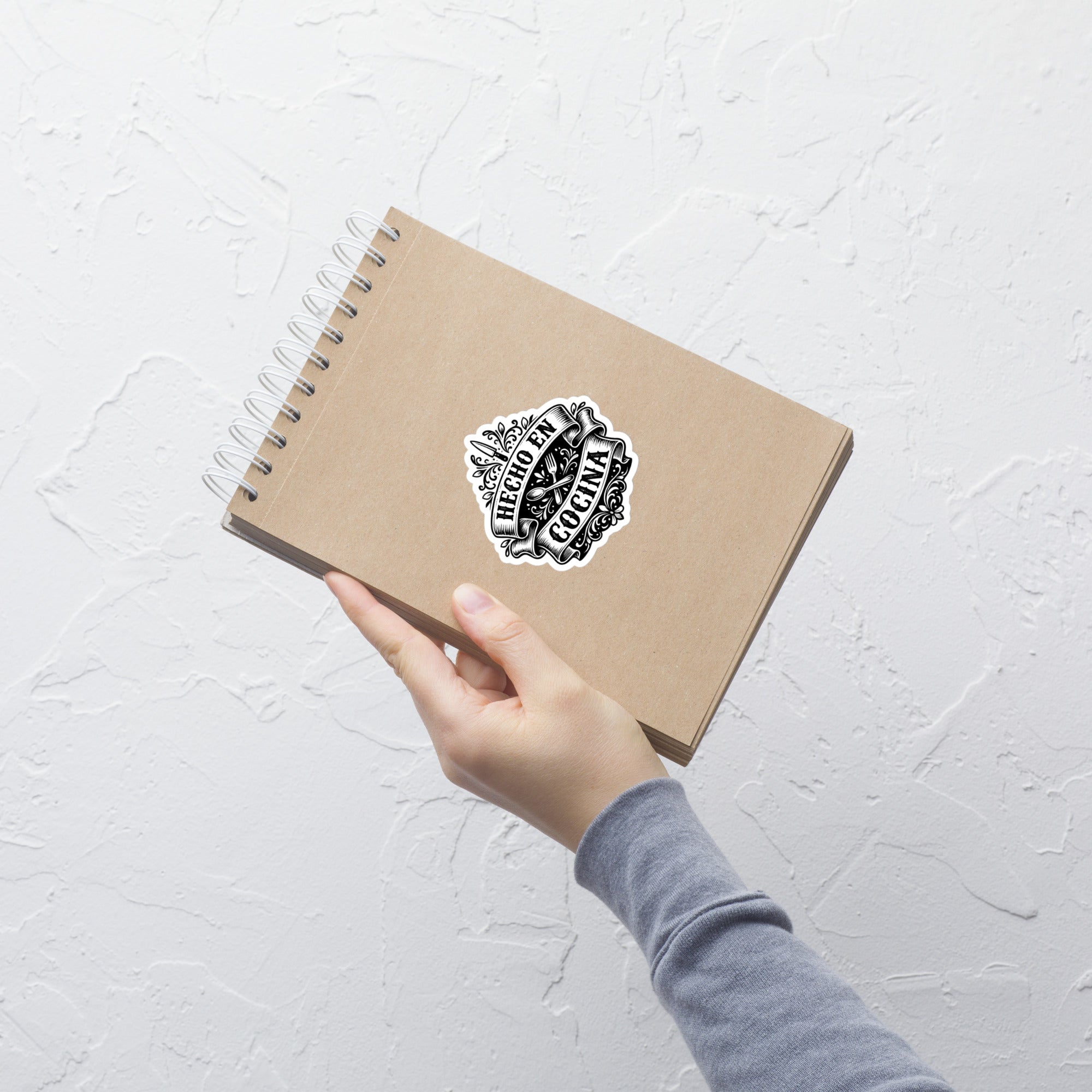 Chef sticker on notepad durable vinyl kitchen decal