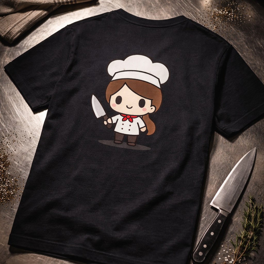 Kawaii chef t shirt cute yes chef kitchen graphic tee aesthetic food shirt