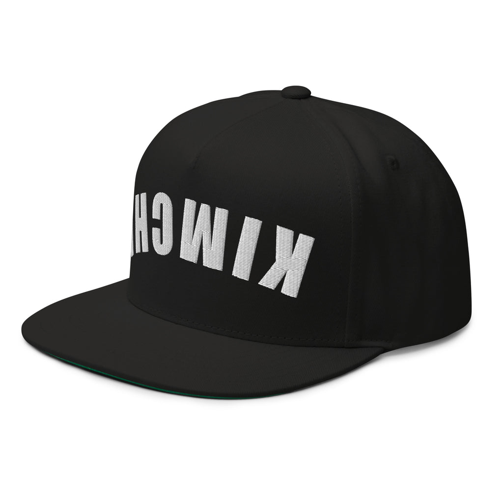 Kimchi snapback hat upside down embroidered chef streetwear cap food culture hat