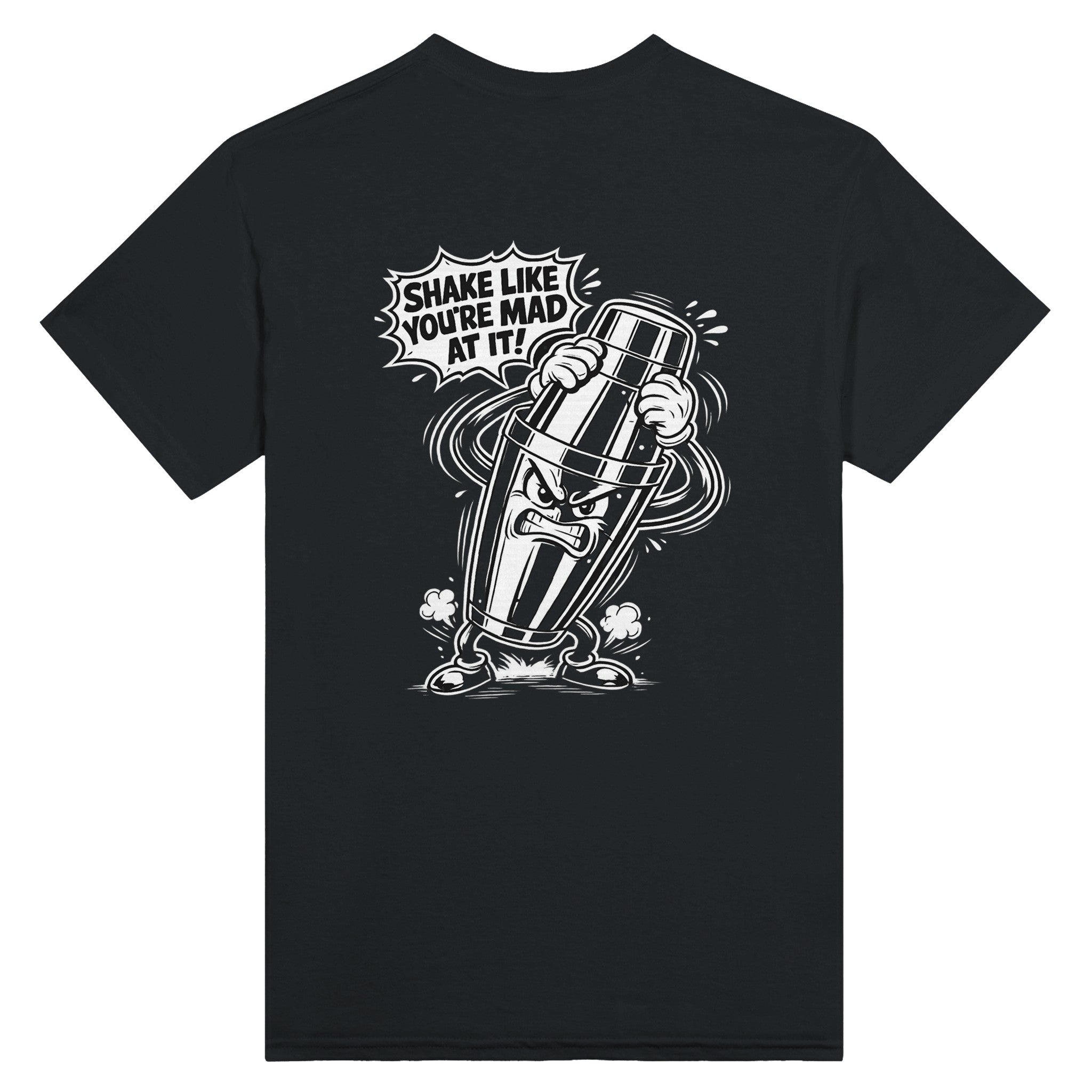 Funny bartender t-shirt shake it like you’re mad at it cocktail shirt