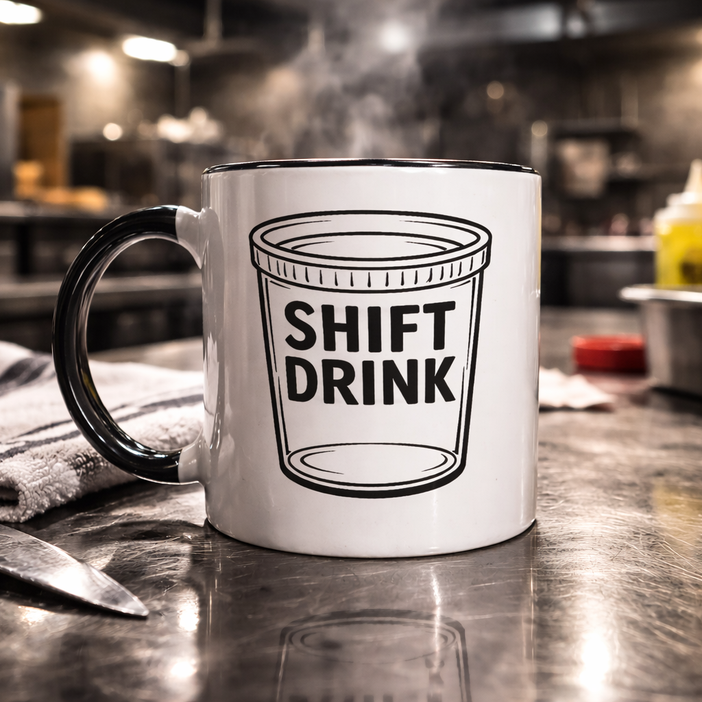 Shift drink deli cup coffee mug for chefs and bartenders