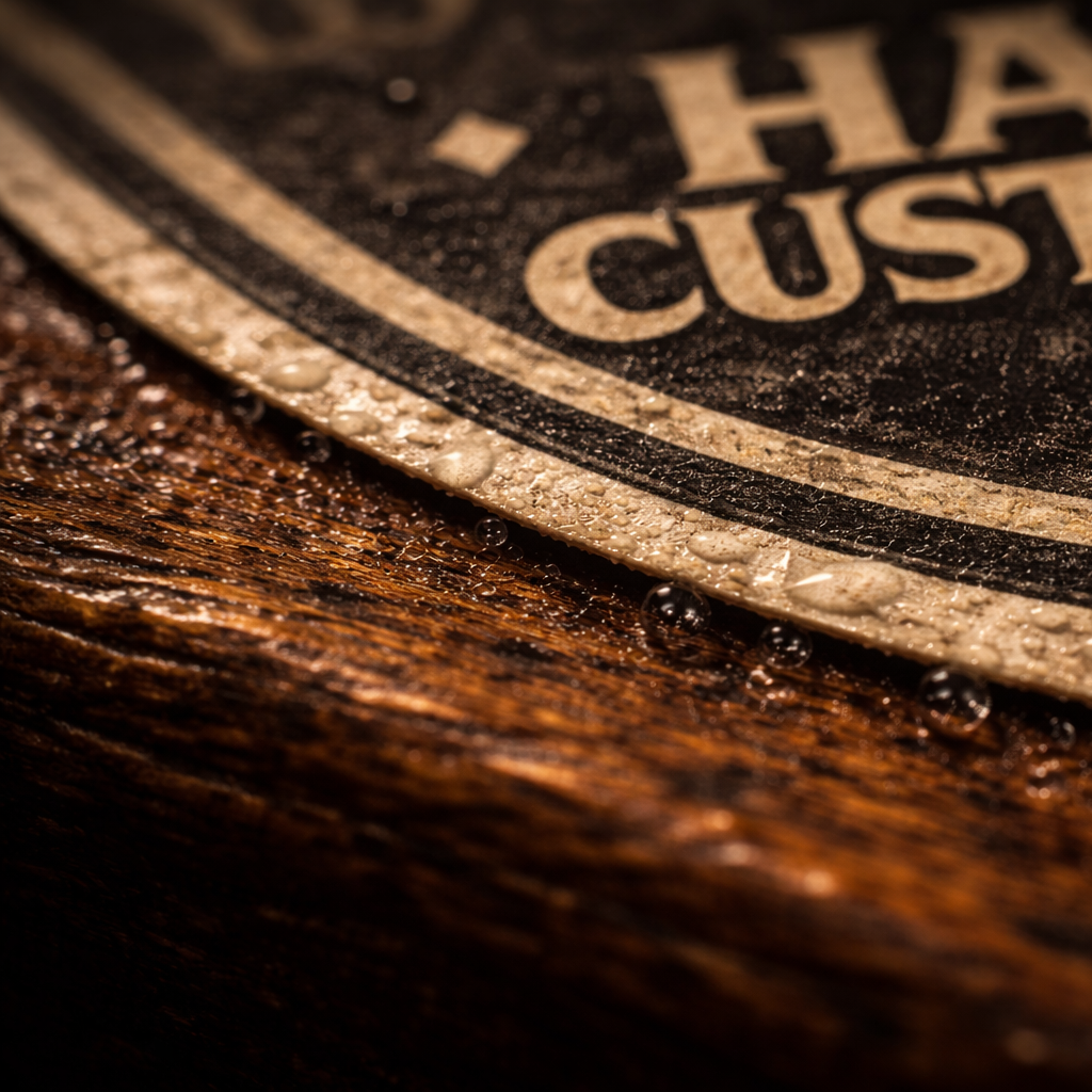 Sticky hands happy customers bartender skull sticker vinyl decal