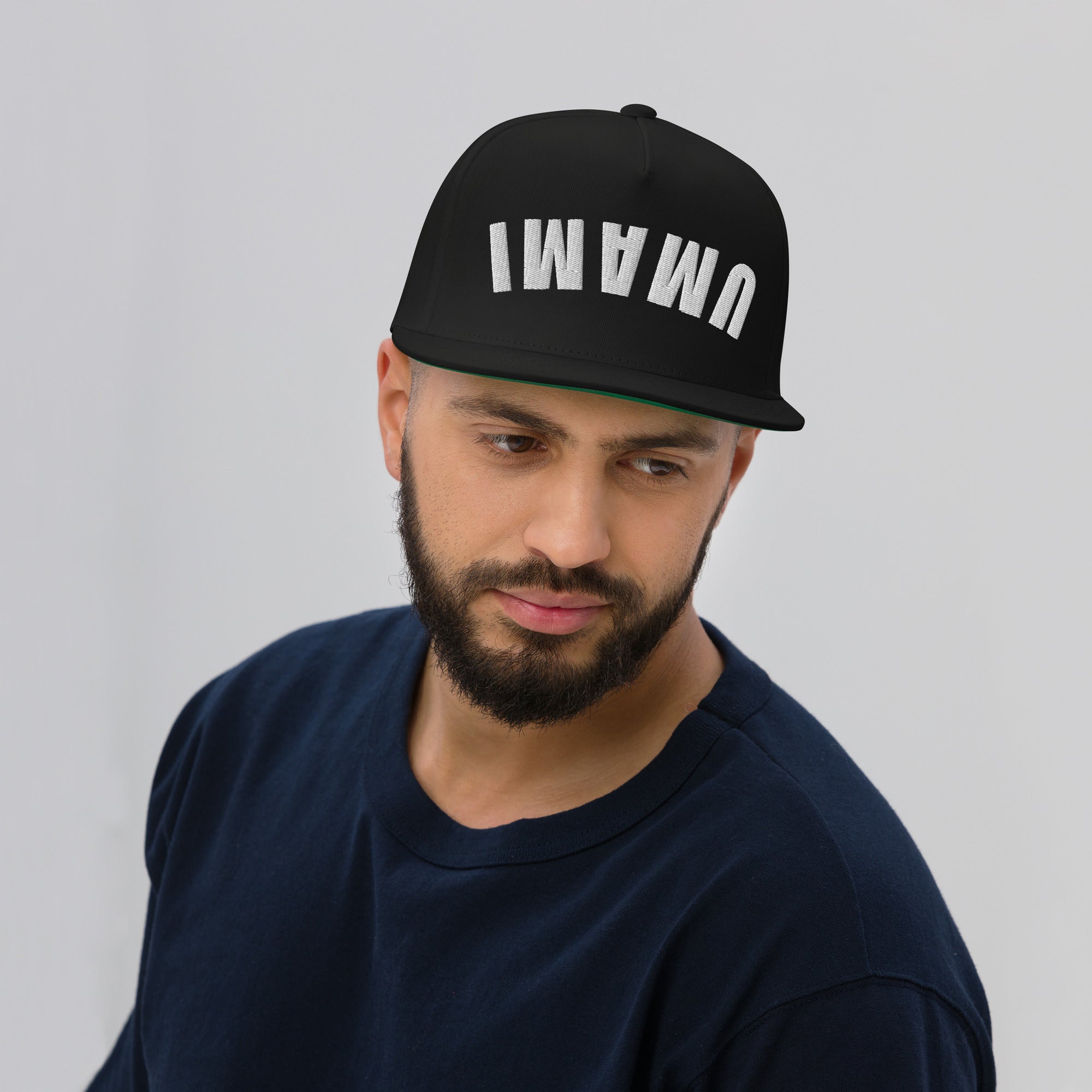 Umami snapback hat chef flat bill cap food culture hat
