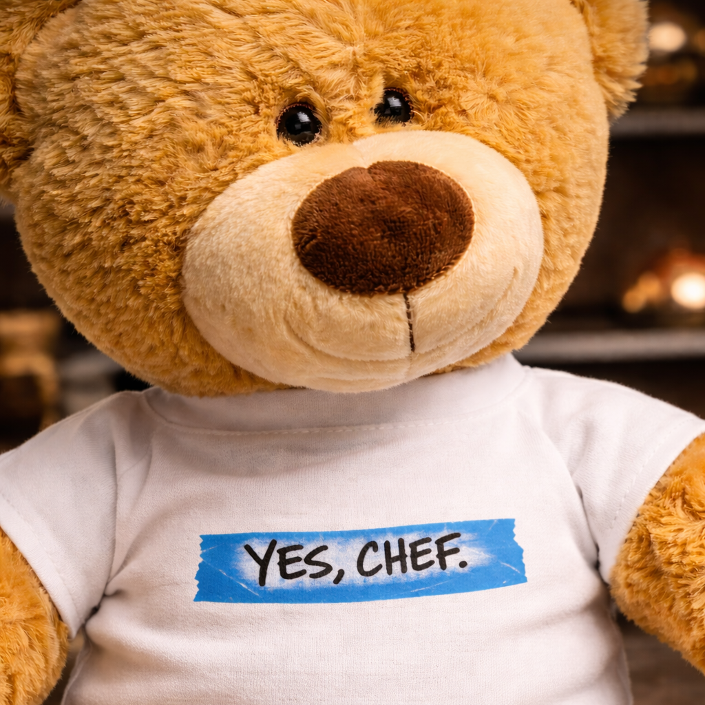Yes chef teddy bear chef gift plush kitchen culture funny cooking gift